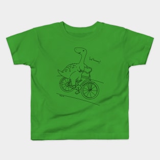 Dino on a Bike Kids T-Shirt